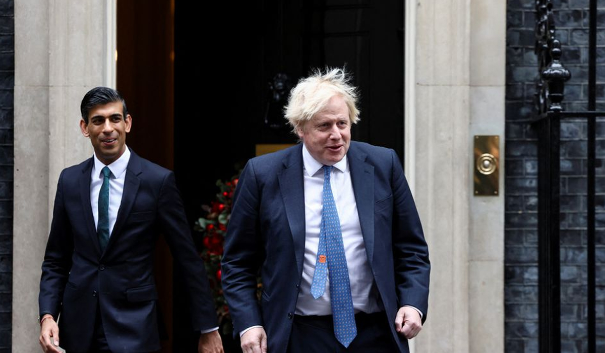 UK PM Johnson and finance minister